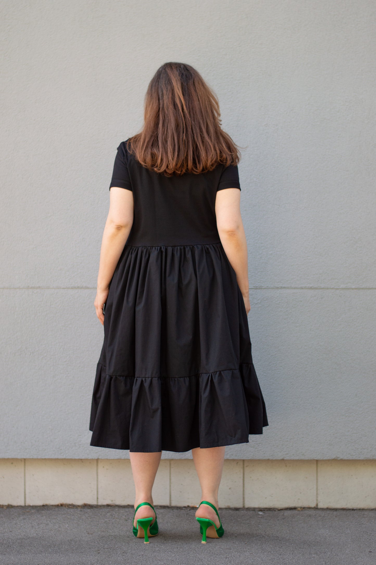 T-shirt ruffle dress Krivopetnica