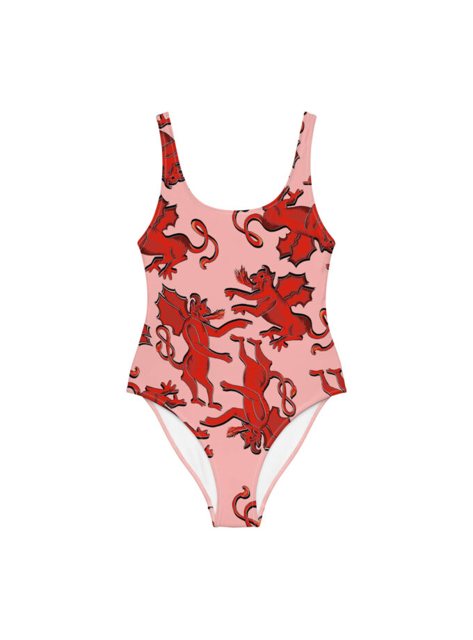 JKH allover print swimsuit one piece designer swimsuit