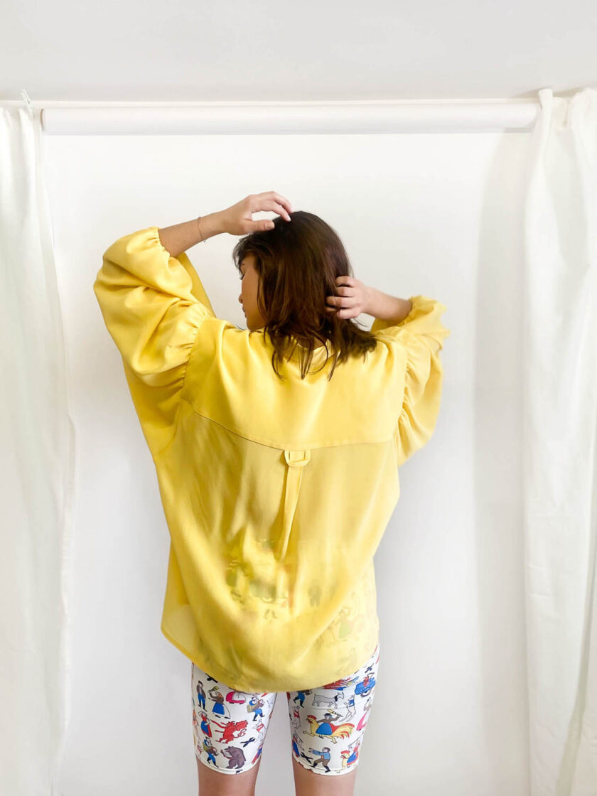 yellow etno blouse