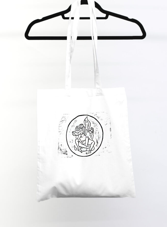 jkh cotton bag lino print