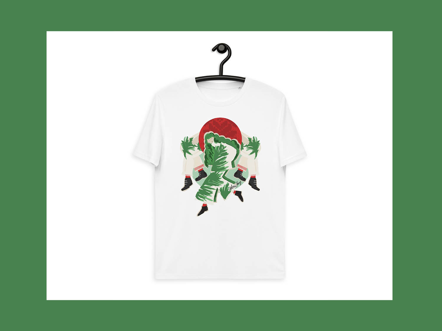 jkh calendar t-shirt mali traven zeleni jurij
