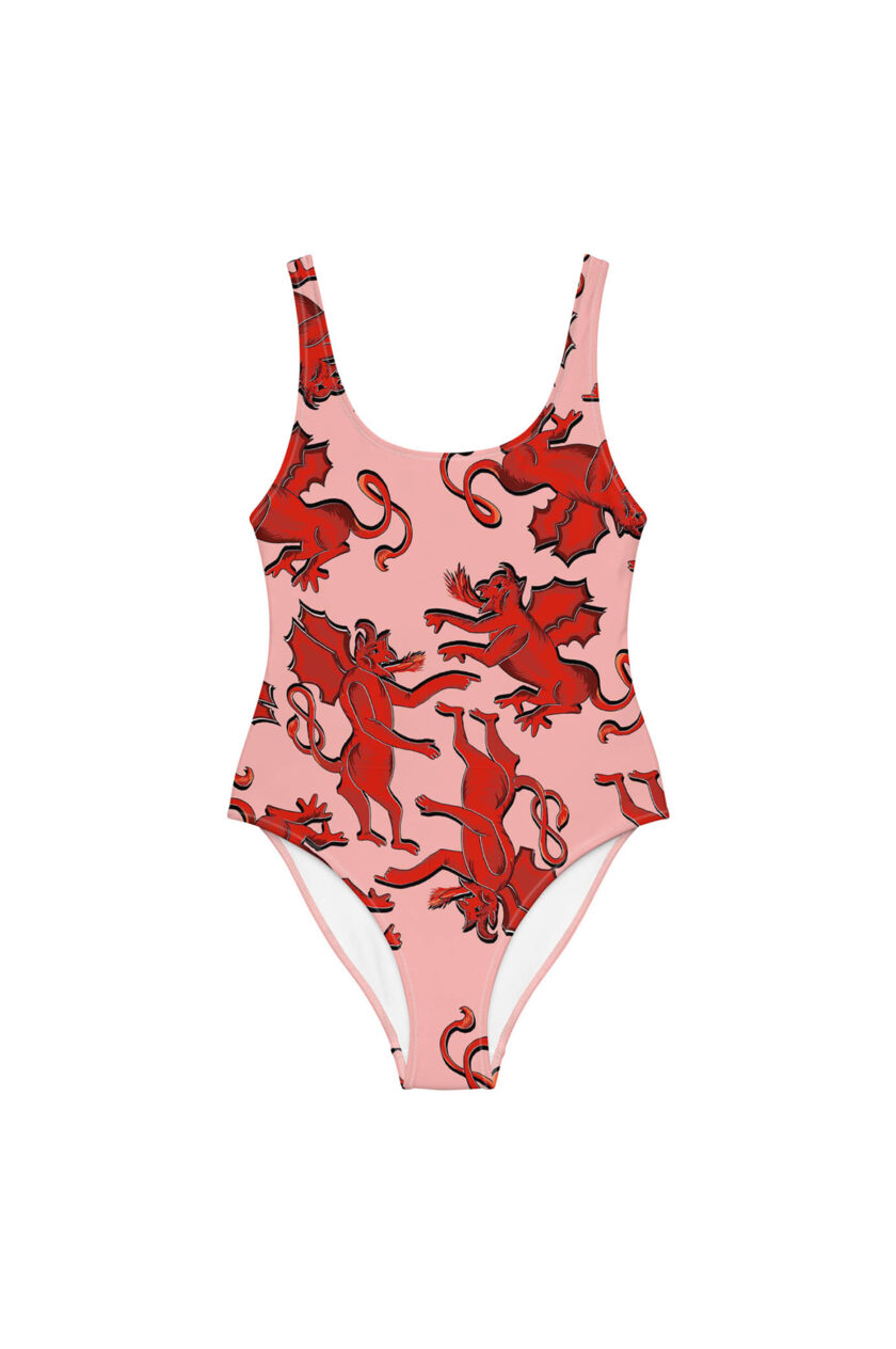 JKH IDENTITY swimsuit with devil print