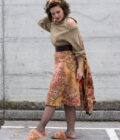 jkh identity artisanal skirt made from old tapestry