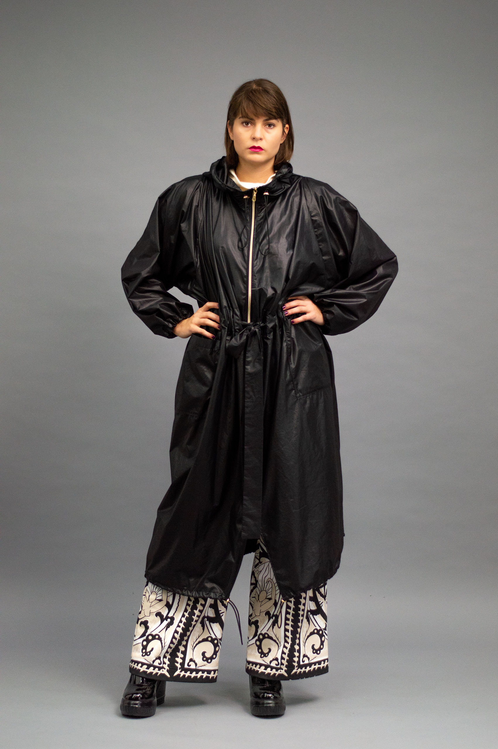 jkh-baloontrench-black-2 JKH identity black balloon trench coat
