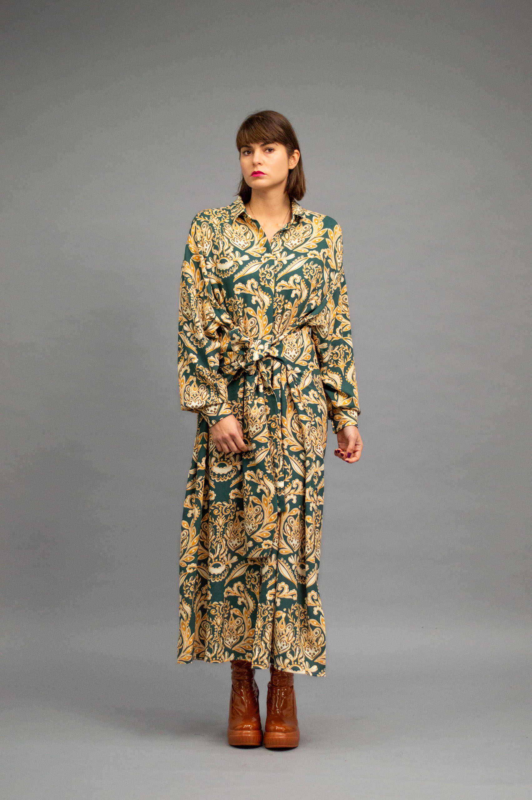 jkh-dunyawrap-green-1 JKH identity wrap shirt dress dress