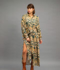 JKH identity wrap shirt dress dress