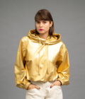 JKH identity metallic gold hoodie