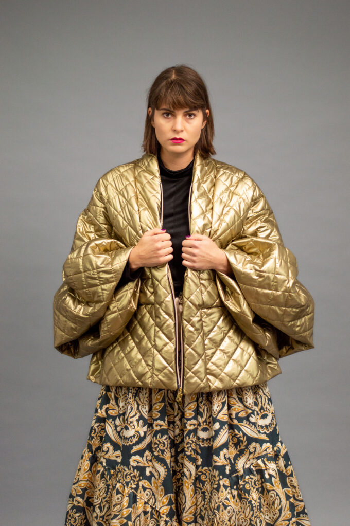 JKHidentity gold quilted jacket