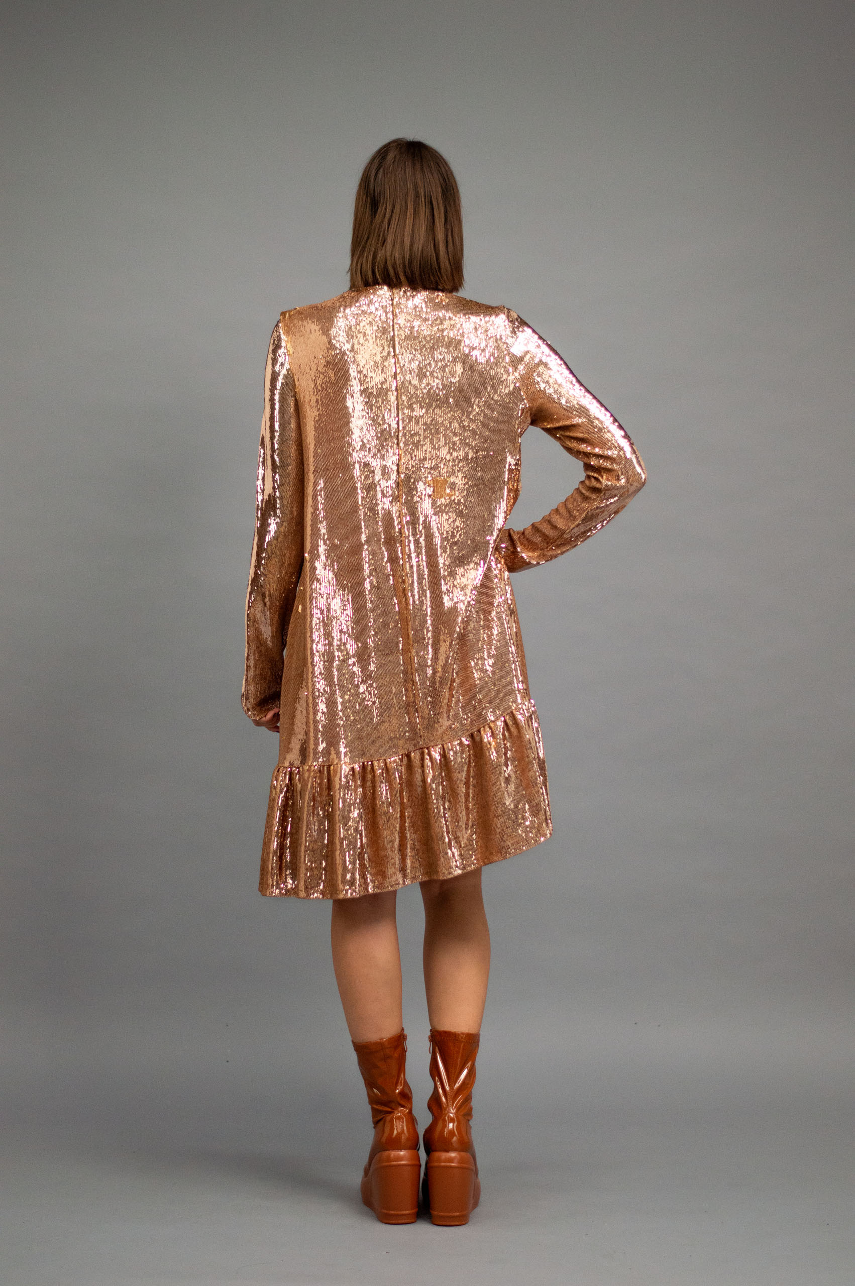 jkh-golddress-4 JKH gold sequin dress with ruffles