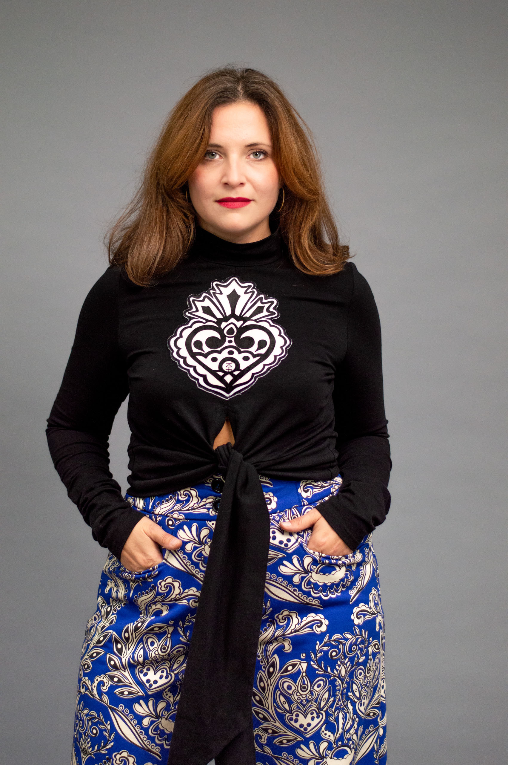 jkh-hearttshirt-black-1 JKH identity black tie wrap top