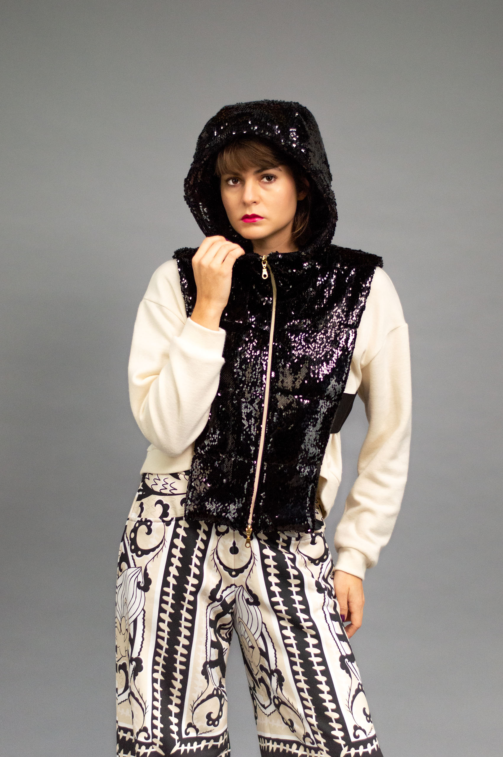 jkh-hood-blacksequin-5 JKH identity black sequin hood vest