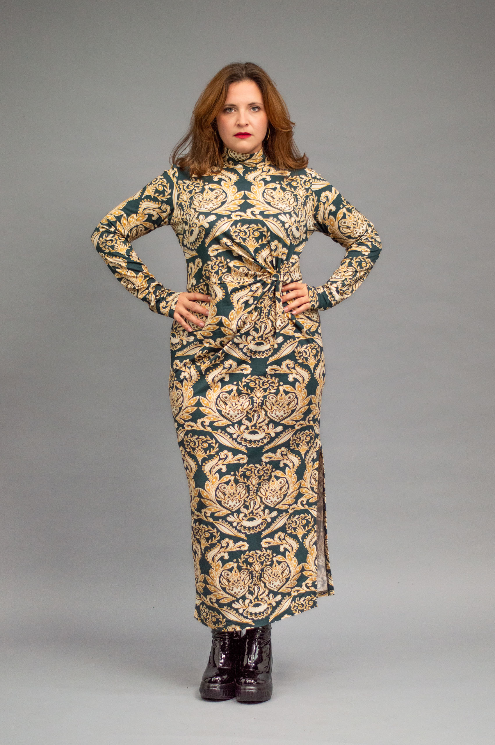 jkh-knotmaxidress-green-2 JKH identity maxi knot dress green print