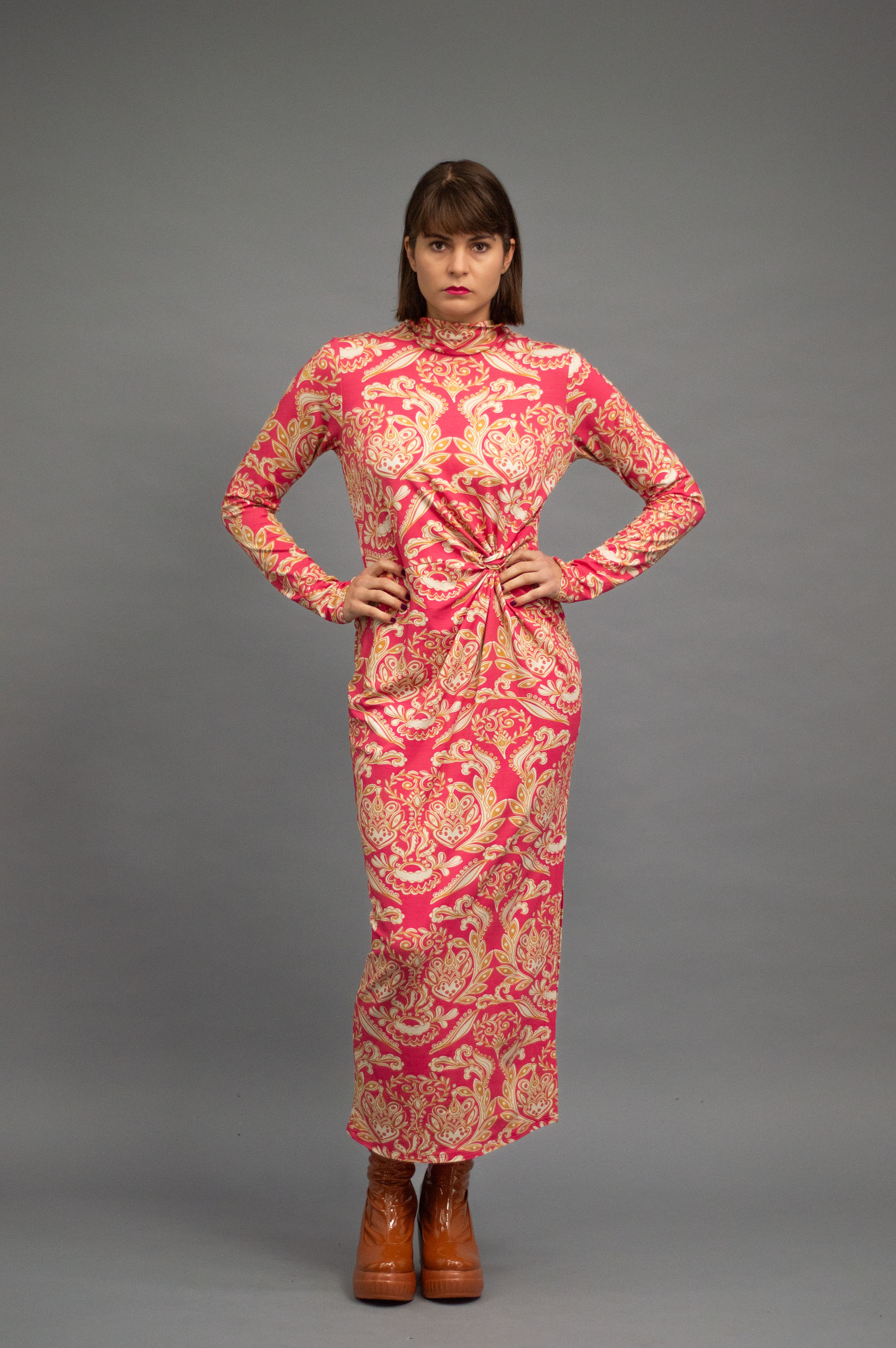 jkh-maxiknotdress-pink-2 JKH identity maxi knot dress green print