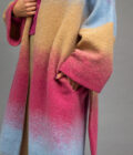 JKH identity ombre cloud cardigan coat