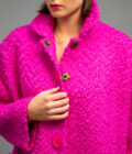 JKH identity magenta pink wool coat