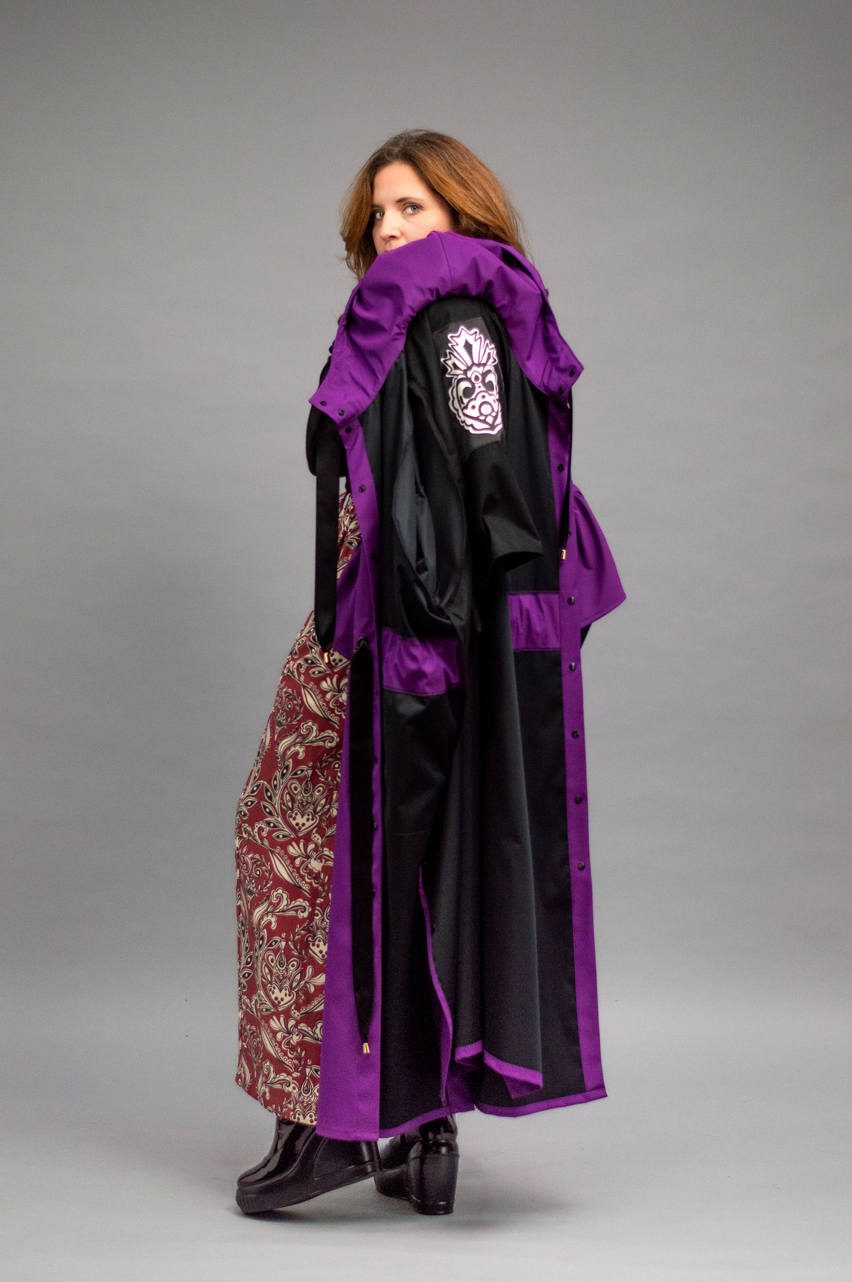 jkh-purpleponcho-5 JKH identity purple rain poncho with ruffles