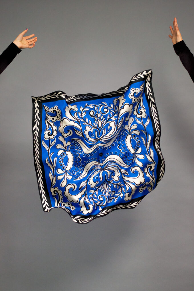 JKH identity silk scarf