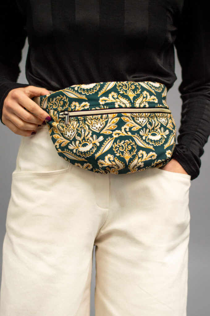JKH identity belt bag green print