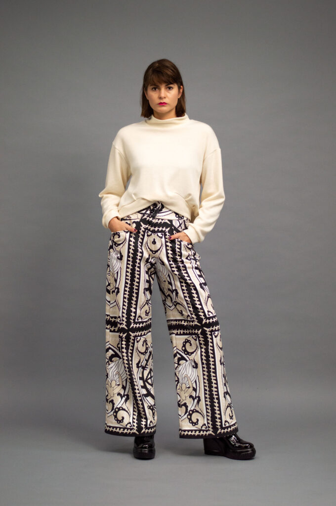 JKH identity printed trousers