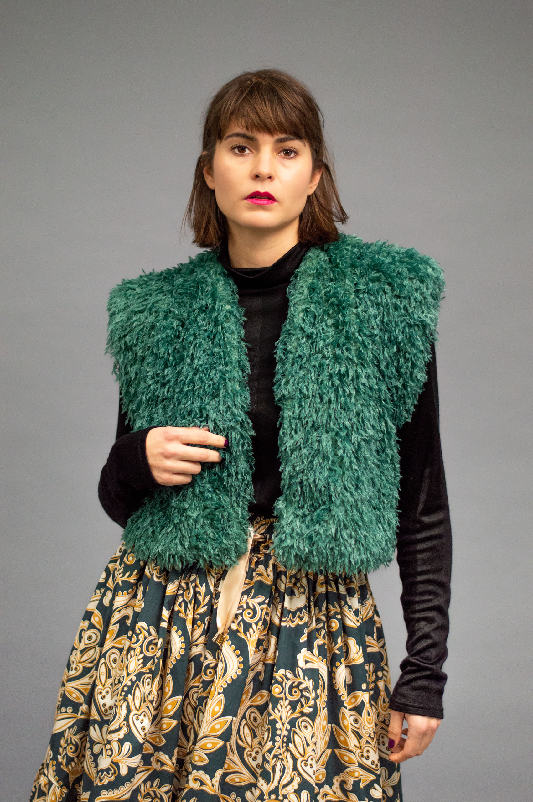jkh-vest-greenfluff-1 JKH identity fluffy vest