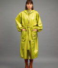 JKH identity balloon trench in geen yellow