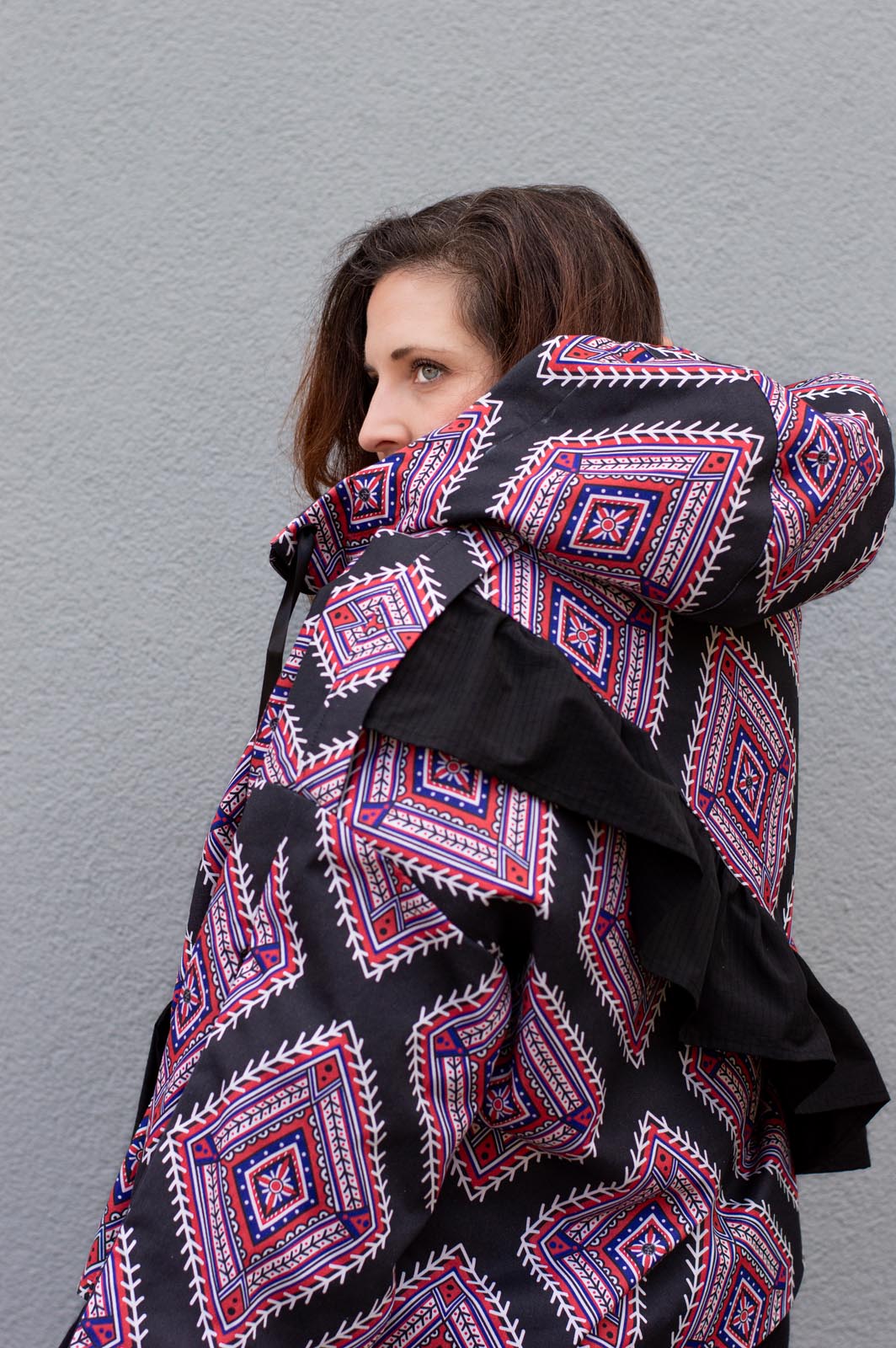 JKH identity parka jacket cotton gabardine